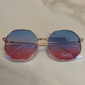 Nanette Lepore Sunglasses Gradient Blue to Pink New